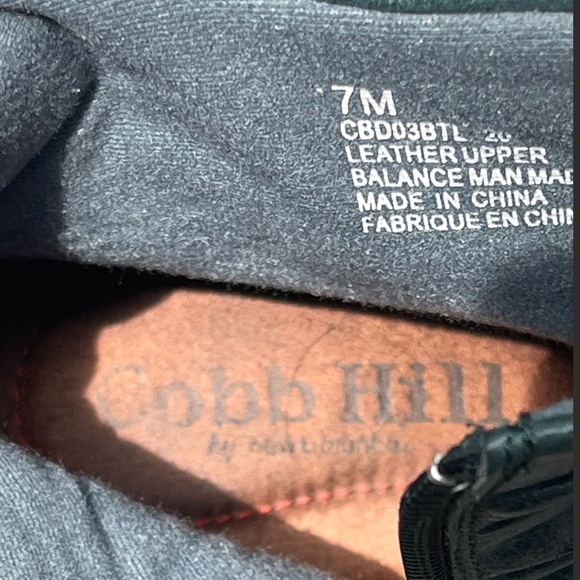 Cobb Hill Leather Slouch Heeled Ankle Boots Dark Teal Size 7 Great Condition - Picture 6 of 10